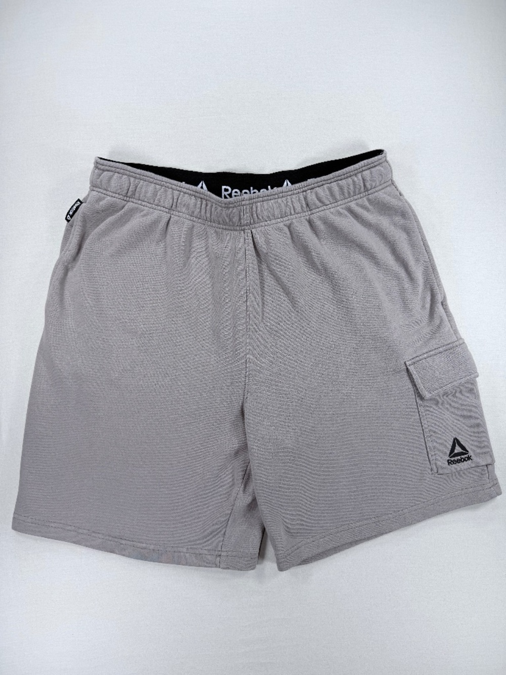 Reebok Men's League Knit Cargo Shorts Grey Size XL